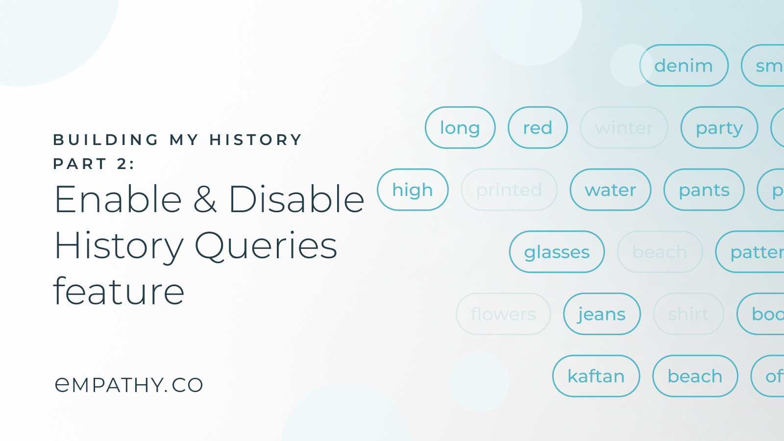 Building My History Part 2: Enable & Disable History Queries feature